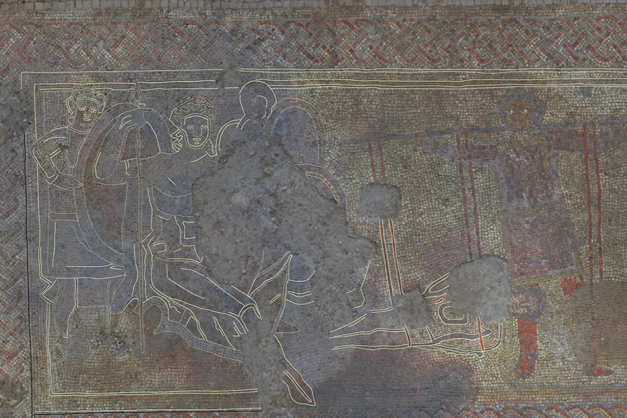 Anatolia’s Trojan War mosaic in rural Britain reveals Aeschylean twist on Achilles, Hector