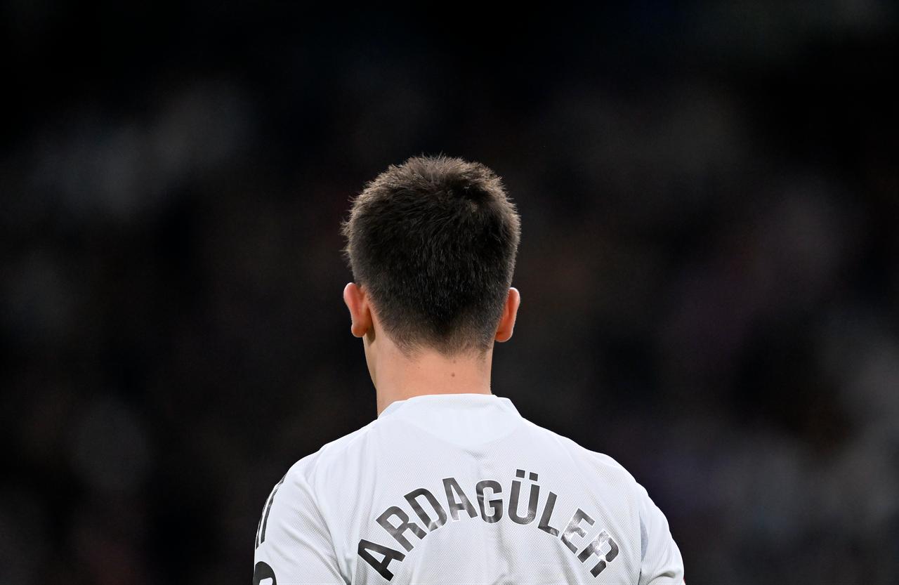 Real Madrid’s Arda Guler in action during the La Liga week 15 match against Celta Vigo at Santiago Bernabeu Stadium in Madrid, Spain, Dec. 7, 2025. (AA Photo)