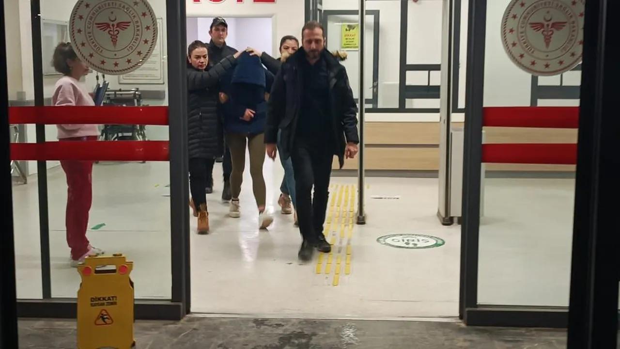 Police escort Tugyan Ulkem Gulter during the ongoing investigation in Yalova, Türkiye, accessed on December 12, 2025. (Photo via Türkiye Daily)