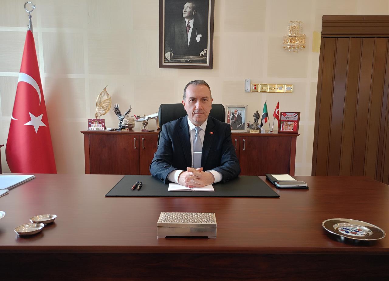 Türkiye’s Ambassador to Khartoum, Fatih Yildiz, said to Anadolu Agency that Türkiye is a key actor in addressing Sudan’s humanitarian crisis and continues to provide aid, in Khartoum, Sudan, on Dec. 12, 2025. (AA Photo)