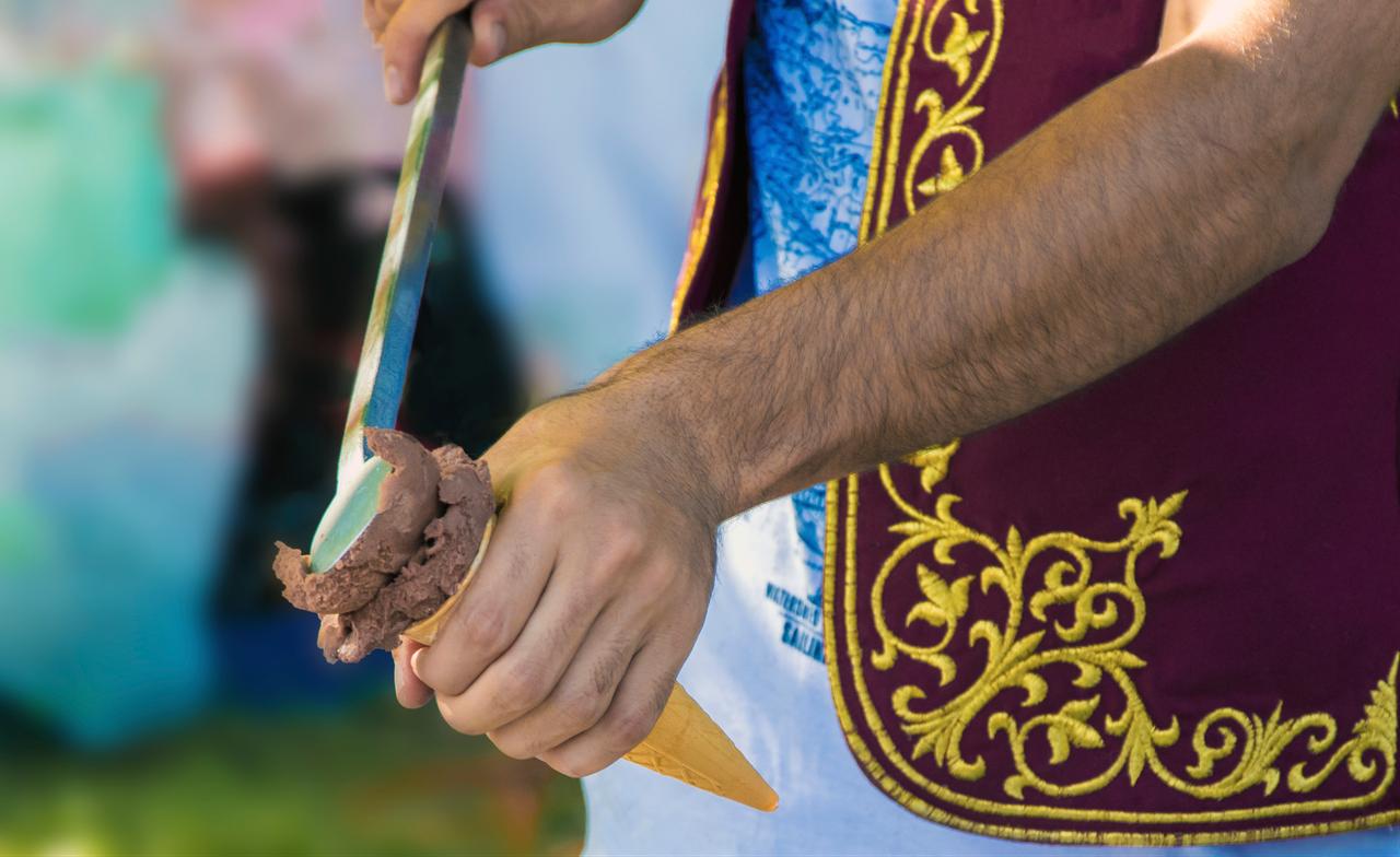 Dondurma, traditional Turkish ice cream. (Adobe Stock Photo)
