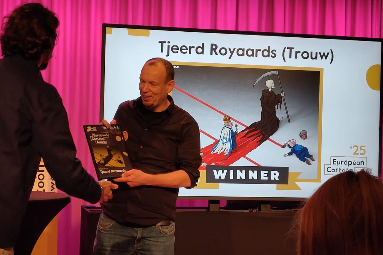 Dutch cartoonist wins European Cartoon Award for Gaza-related work