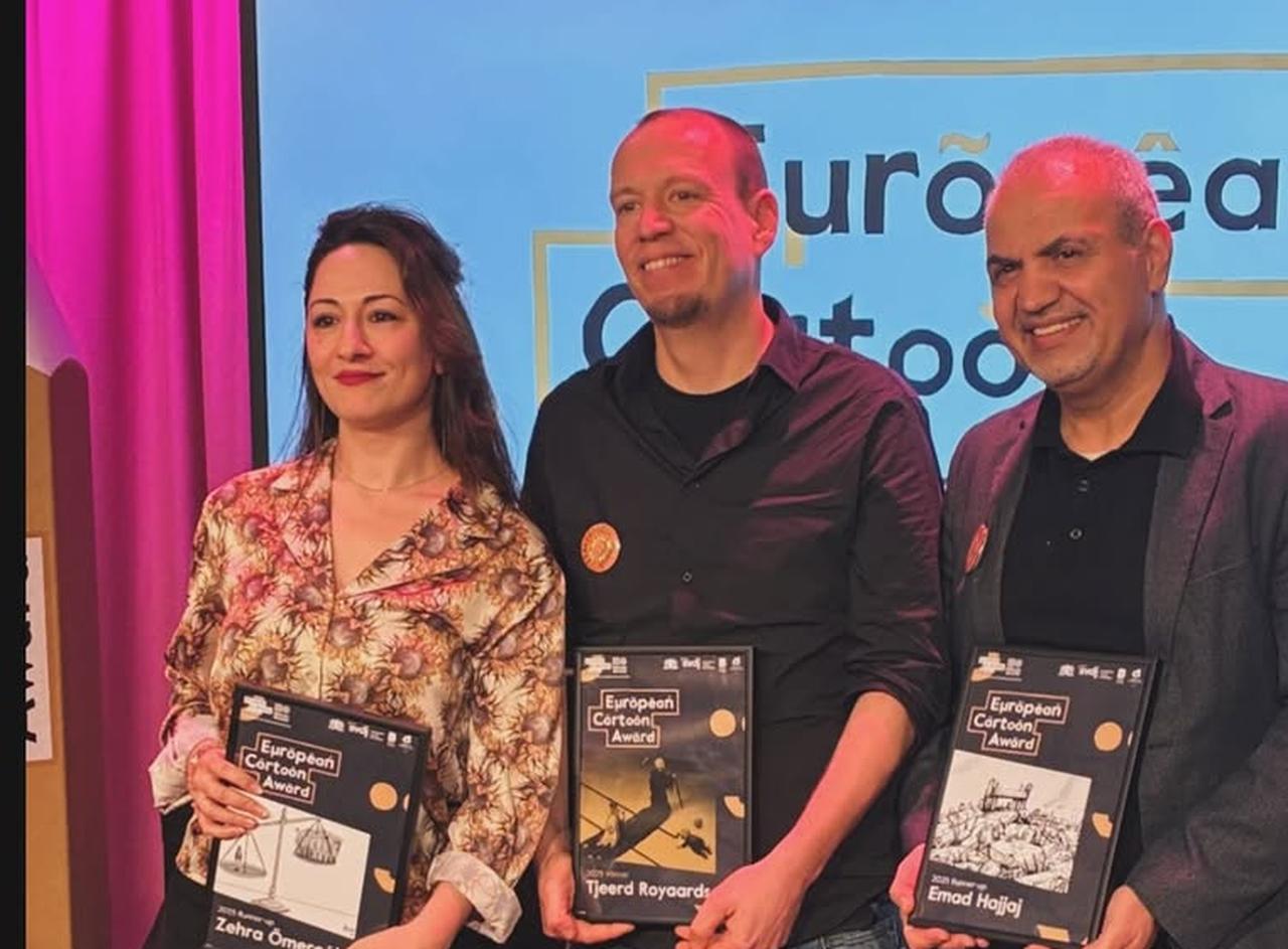 Dutch cartoonist wins top prize as Turkish artist earns runner-up honor (Photo via Instagram / @zehraomerovna)