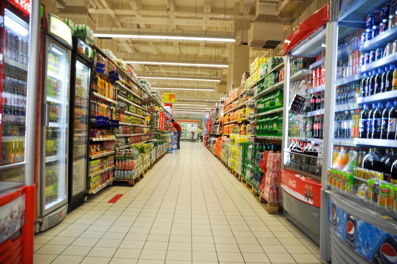 A CarrefourSA hypermarket beverage aisle is seen in Maltepe, Istanbul, Türkiye. (Adobe Stock Photo)