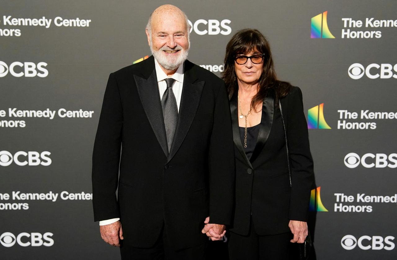US actor and director Rob Reiner and his wife Michele Reiner attend the 46th Kennedy Center Honors gala at the Kennedy Center for the Performing Arts in Washington, DC, on Dec. 3, 2023. (AFP Photo)