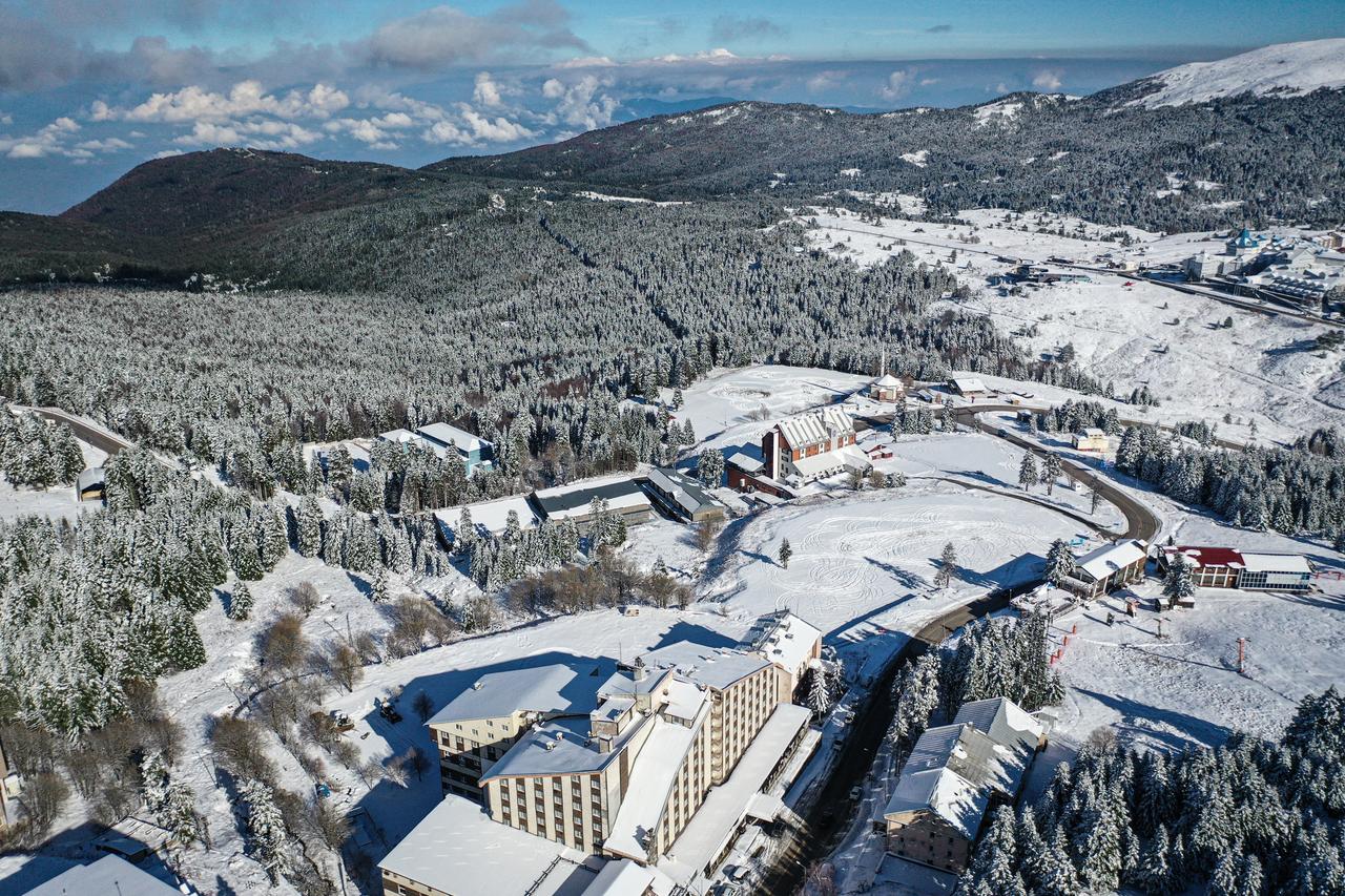 An aerial view of Mount Uludag, Bursa, Türkiye, Dec. 3, 2025. (AA Photo)
