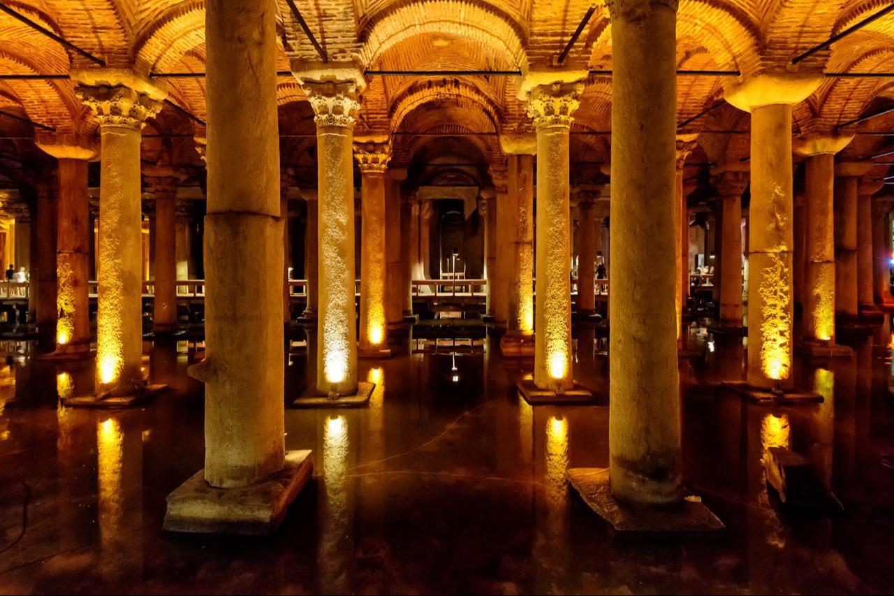 Interior view of the Basilica Cistern in Istanbul, Türkiye, May 25, 2013. (Adobe Stock Photo)