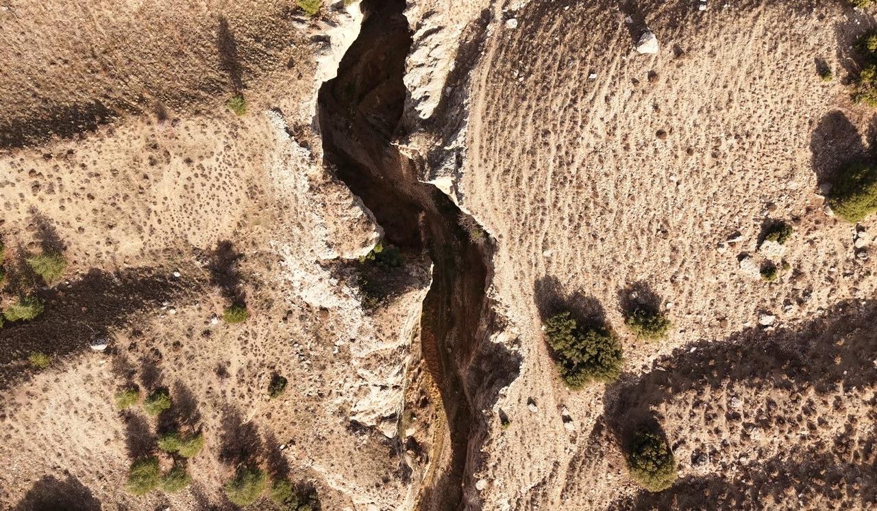 An aerial view of Serencay Canyon in Burdur, Türkiye, Dec. 16, 2025. (IHA Photo)