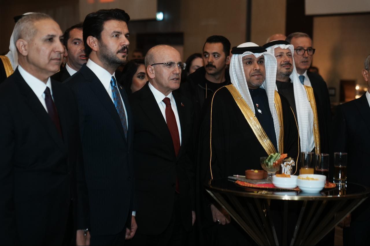 Turkish and Bahraini officials attend Bahrain’s National Day reception in Ankara, Türkiye, December 16, 2025. (AA Photo)
