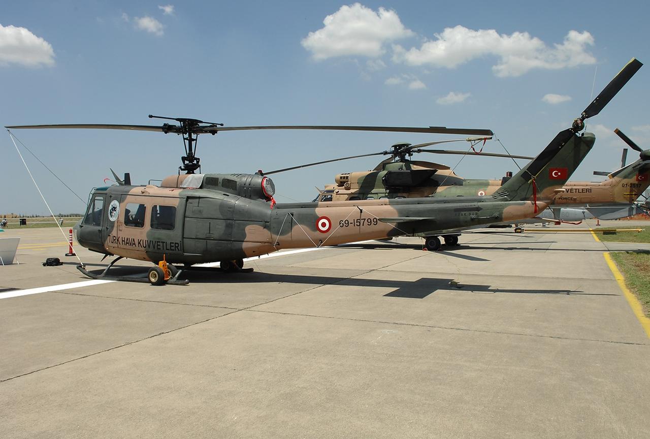 Turkish Air Force Command's Bell UH-1H Iroquois helicopter during celebrations of the 100th Anniversary of the Turkish Air Force on Jun 3, 2011. (Photo via  Aldo Bidini)