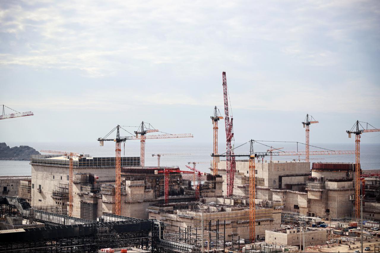 Aerial photograph shows the construction of the Russian-built Akkuyu Nuclear Power Plant in Mersin, Türkiye on Dec. 5, 2025. (AA Photo)