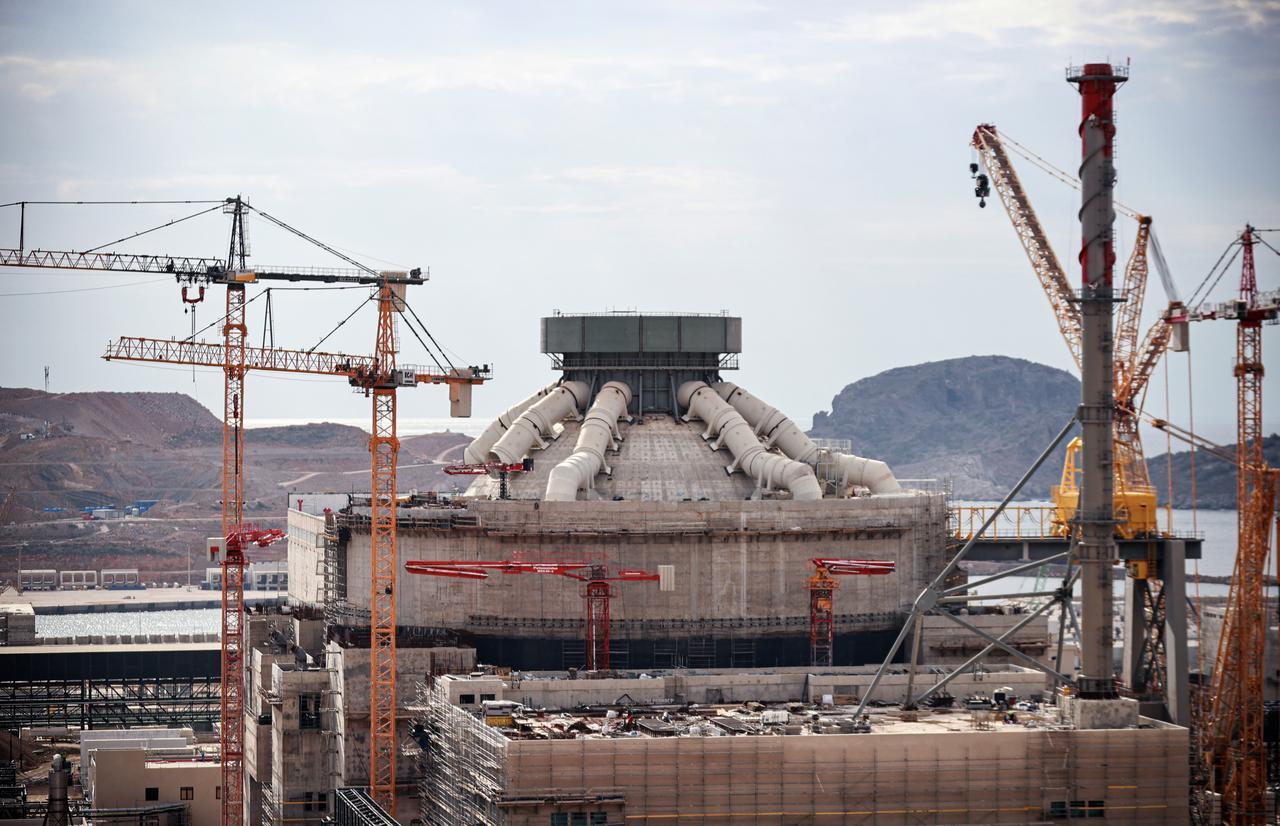 Aerial photograph shows the construction of the Russian-built Akkuyu Nuclear Power Plant in Mersin, Türkiye on Dec. 5, 2025. (AA Photo)