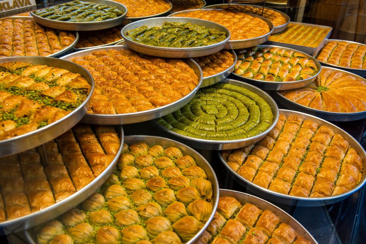 Turkish dessert shops across the country offer a variety of traditional baklava. (Adobe Stock Photo)