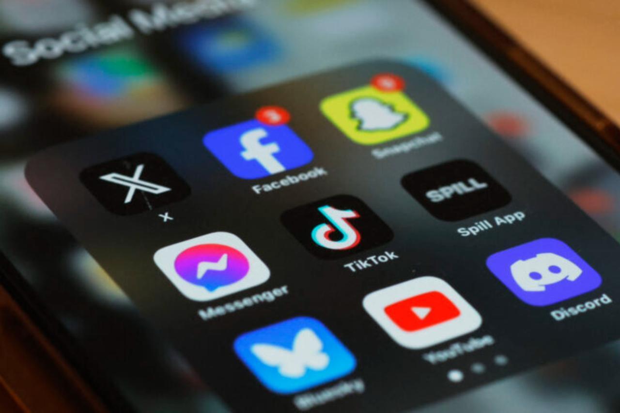 In this photo illustration, the TikTok app is seen on a phone in New York City, US on March 13, 2024 . (AFP Photo)