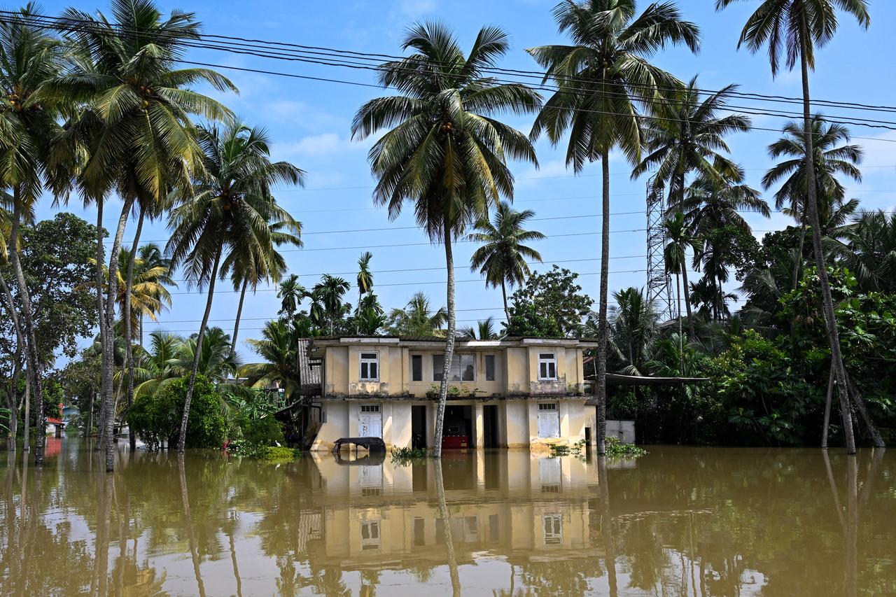 A home submerged in floodwaters in Wellampitiya, on the outskirts of Colombo, Sri Lanka, December 1, 2025. (AFP Photo)