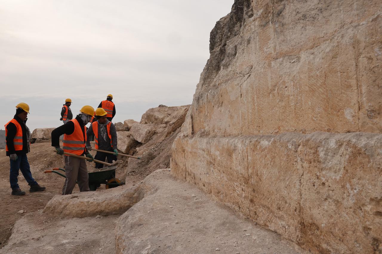 A view of the Zerzevan Castle in Diyarbakir, Türkiye, Dec. 20, 2025. (IHA Photo)