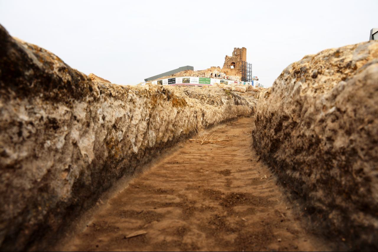 A view of the Zerzevan Castle in Diyarbakir, Türkiye, Dec. 20, 2025. (IHA Photo)