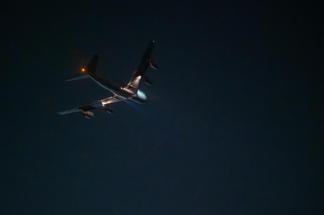 A KC-135 Stratotanker aircraft takes off from a base in the US Central Command area of responsibility, in support of Operation Hawkeye Strike, December 19, 2025. (AFP Photo)