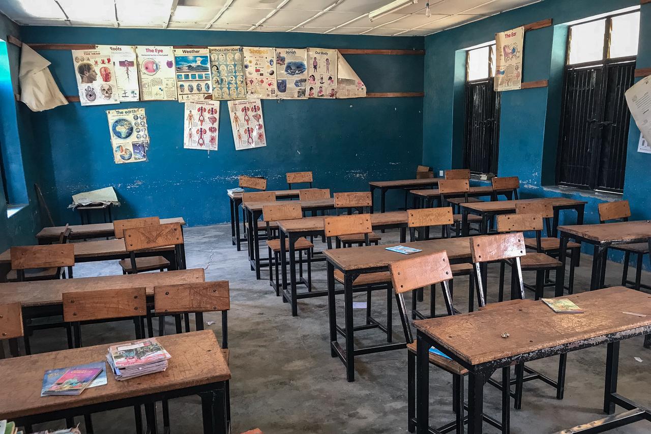 A general view of a classroom at St. Mary’s Catholic School in Papiri, Agwarra local government, Niger state, on Nov. 23, 2025. (AFP Photo)