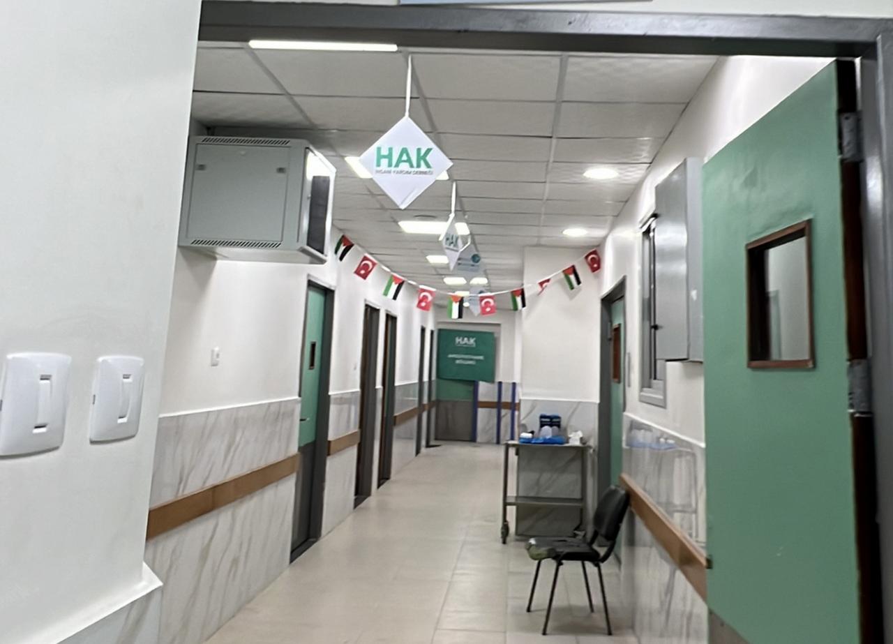 A block of Gaza’s Al-Shifa Hospital has been restored and reopened under a project implemented by Türkiye-based Hak Humanitarian Aid Association, December 20, 2025. (AA Photo)