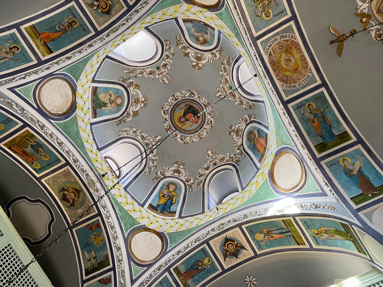 The dome features Christ Pantocrator, while surrounding architectural elements display figures and saints, Sille, Konya, Türkiye, Dec. 17, 2025. (Photo by Koray Erdogan/Türkiye Today)