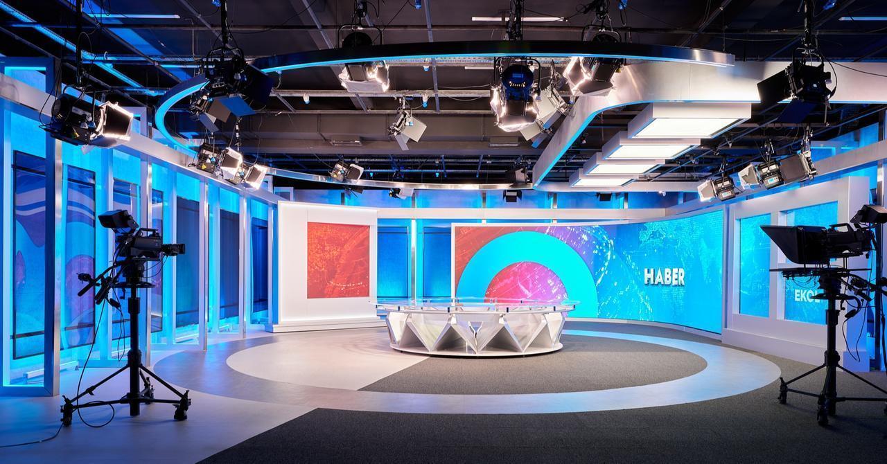 A view of Ekol TV’s studio facilities. (Photo via Facebook)