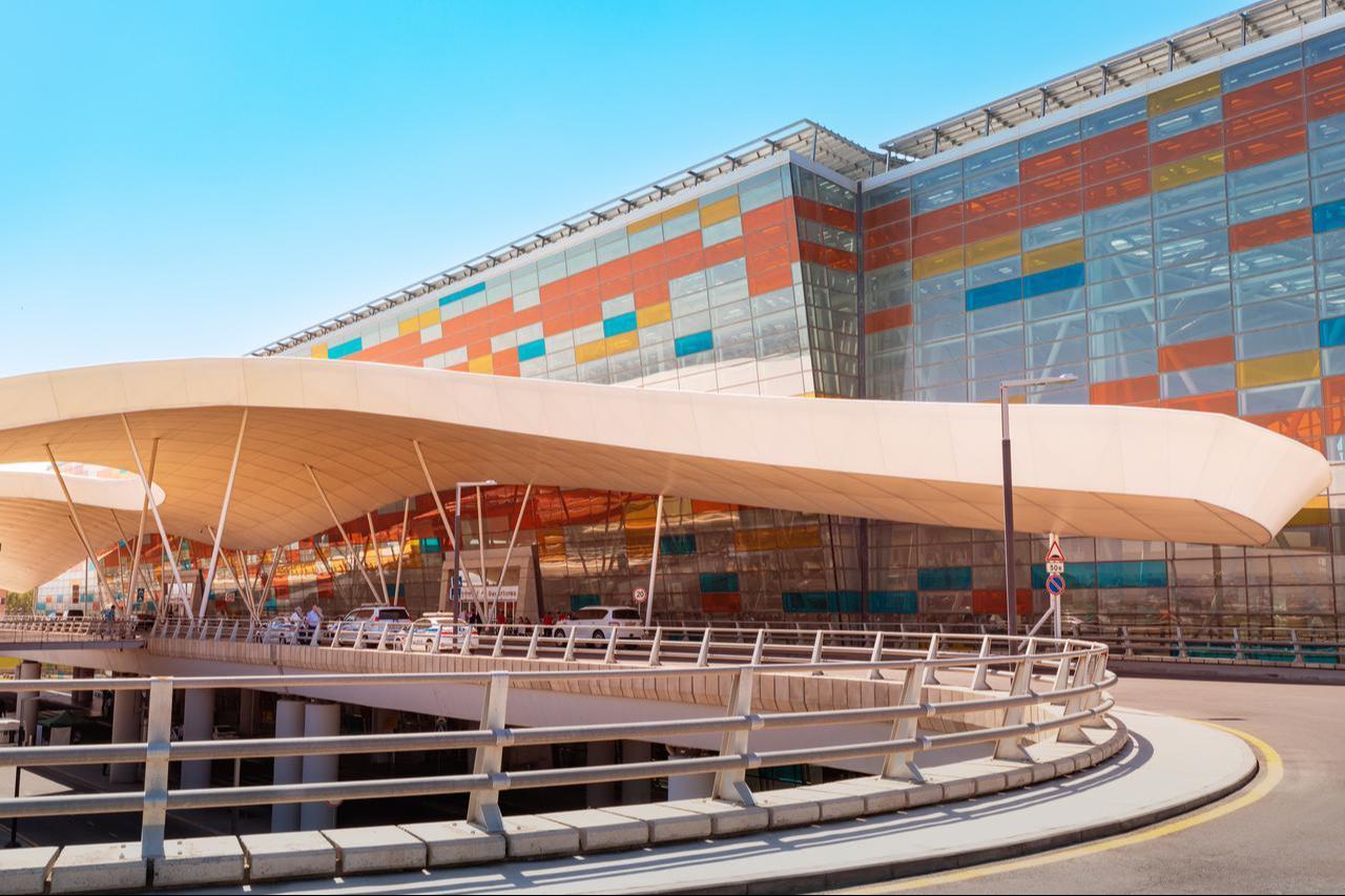 The main terminal building of Zvartnots International Airport in Yerevan, Armenia, May 31, 2021. (Adobe Stock Photo)