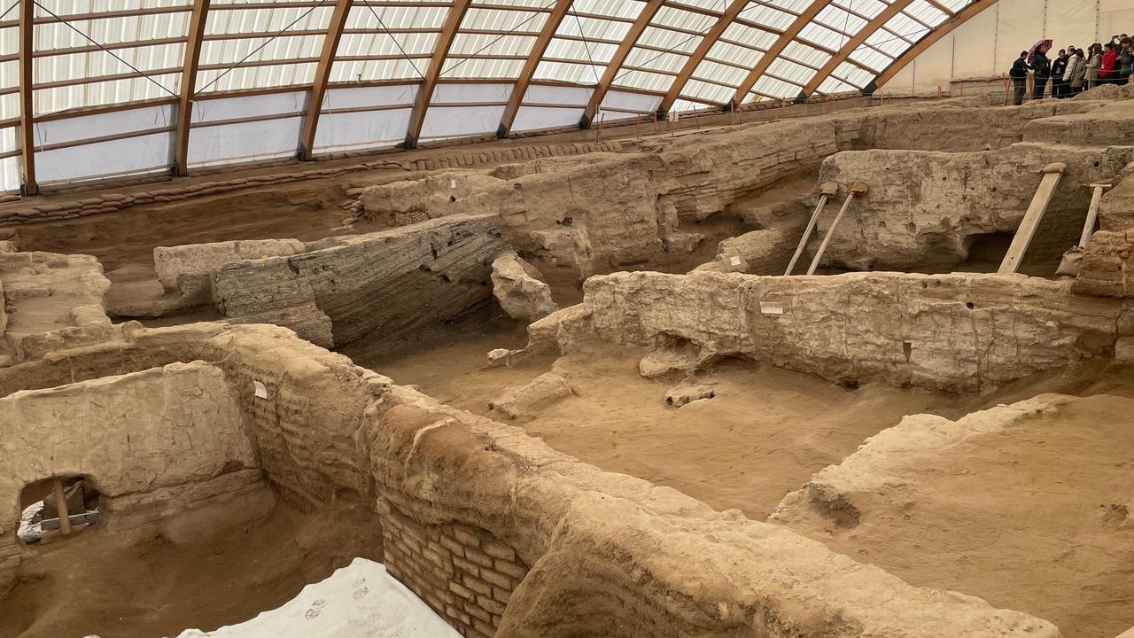 A views of the UNESCO World Heritage-listed Catalhoyuk, in Konya's Cumra district, Türkiye, December 17, 2025. (Photo by Koray Erdogan/Türkiye Today)