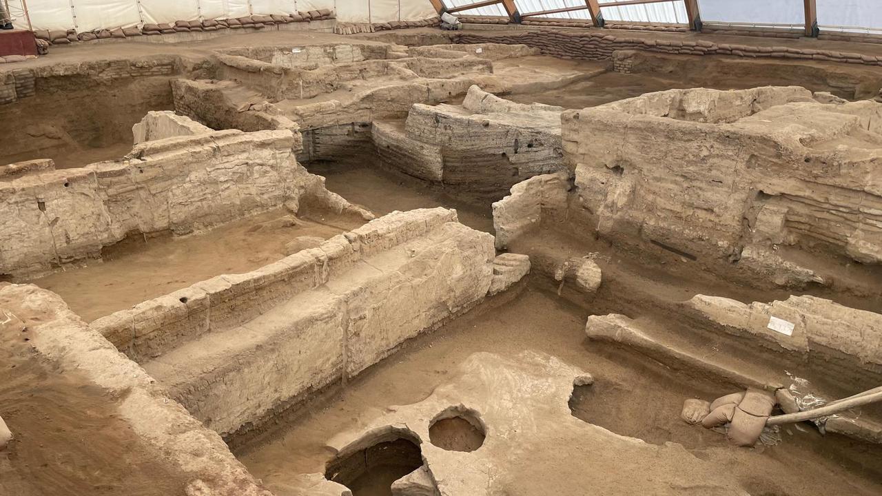 A views of the UNESCO World Heritage-listed Catalhoyuk, in Konya's Cumra district, Türkiye, December 17, 2025. (Photo by Koray Erdogan/Türkiye Today)