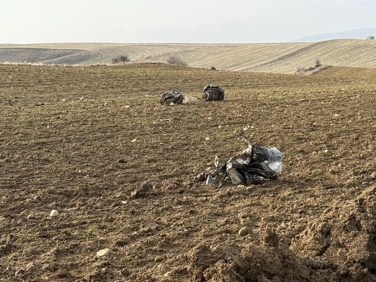 Wreckage of the private jet carrying Libyan Chief of General Staff General Mohammed Ali Al-Haddad in Ankara, Türkiye on December 24, 2025. (AA Photo)
