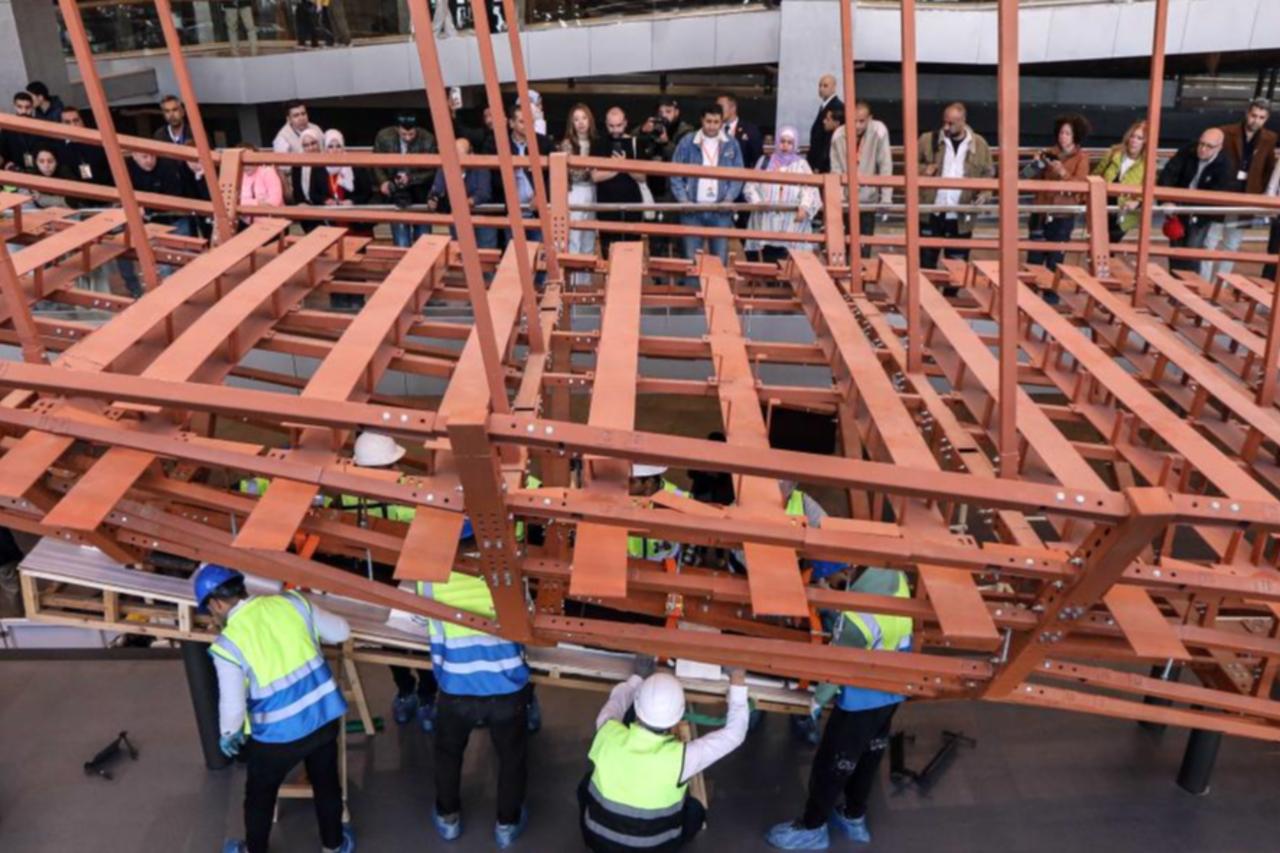Khufu’s second solar boat enters public assembly phase at Grand Egyptian Museum
