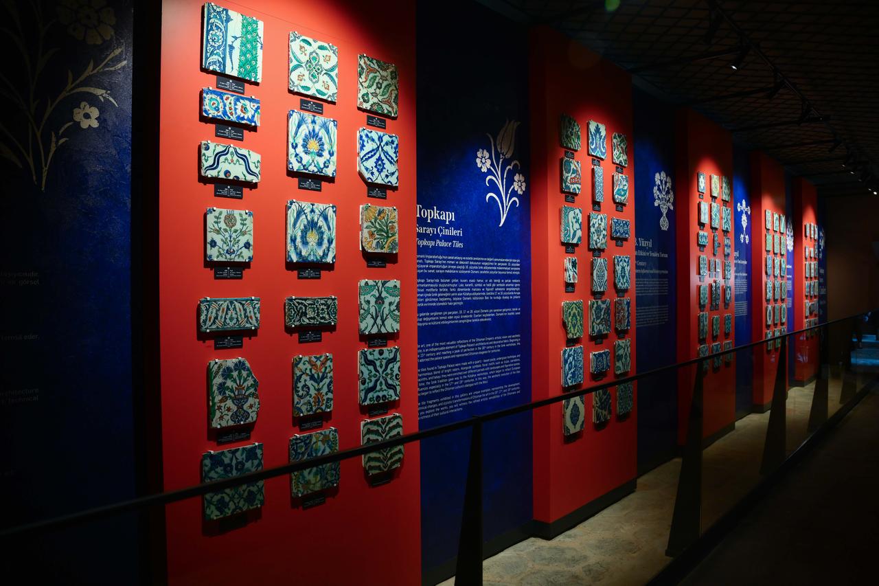 A view of the Mabeyn Route Tile Art Gallery at Topkapi Palacein Istanbul, Türkiye, Dec. 24, 2025. (AA Photo)
