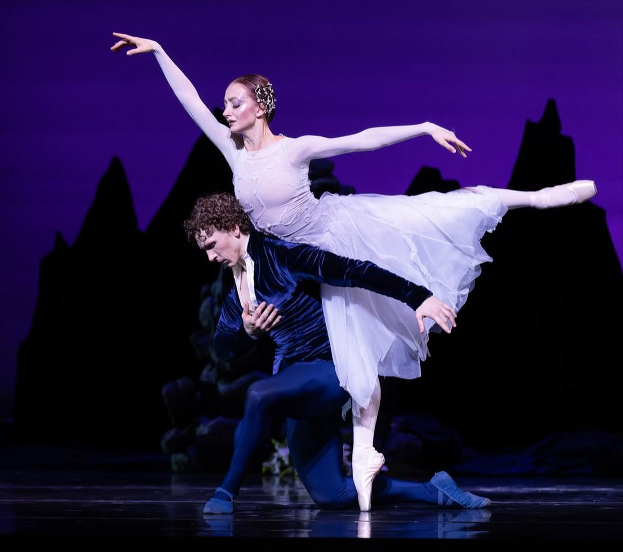 Buse Babadag performs with partner Will Robichaud during a production of the classic ballet Giselle in San Antonio, United States, on October 23, 2025. (Photo via Instagram / @buse_babadag)