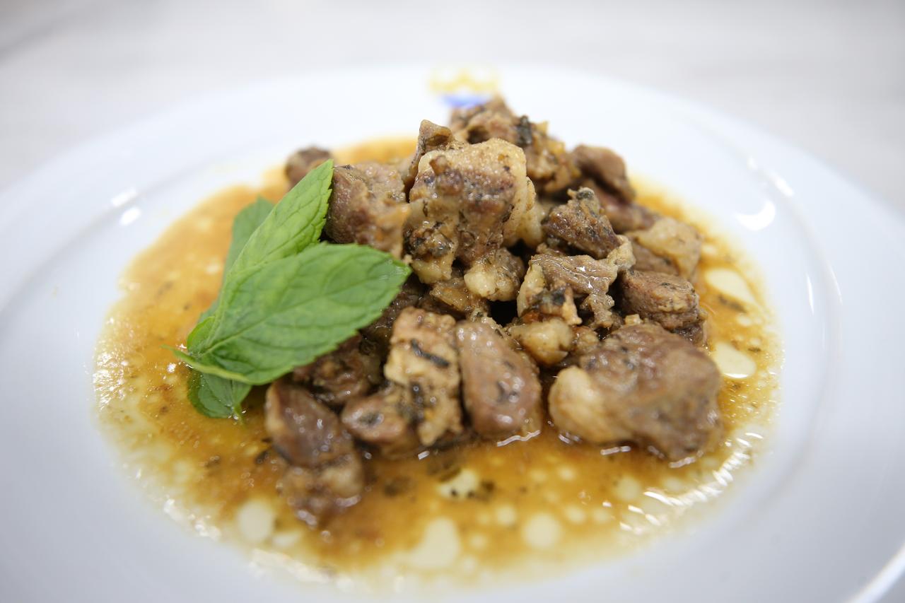 A close-up view of a traditional Mevlevi dish, recreated according to authentic recipes once cooked at the Muradiye Mevlevihane in Edirne, Türkiye, Dec. 25, 2025. (AA Photo)