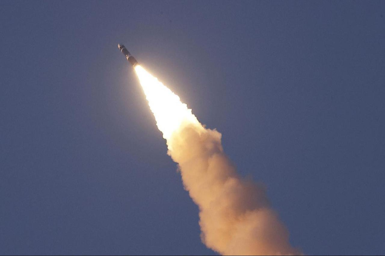 A test-fire of the new Hwasong-19 intercontinental ballistic missile at an undisclosed location in North Korea, on Oct. 31, 2024. (KCNA/AFP Photo)