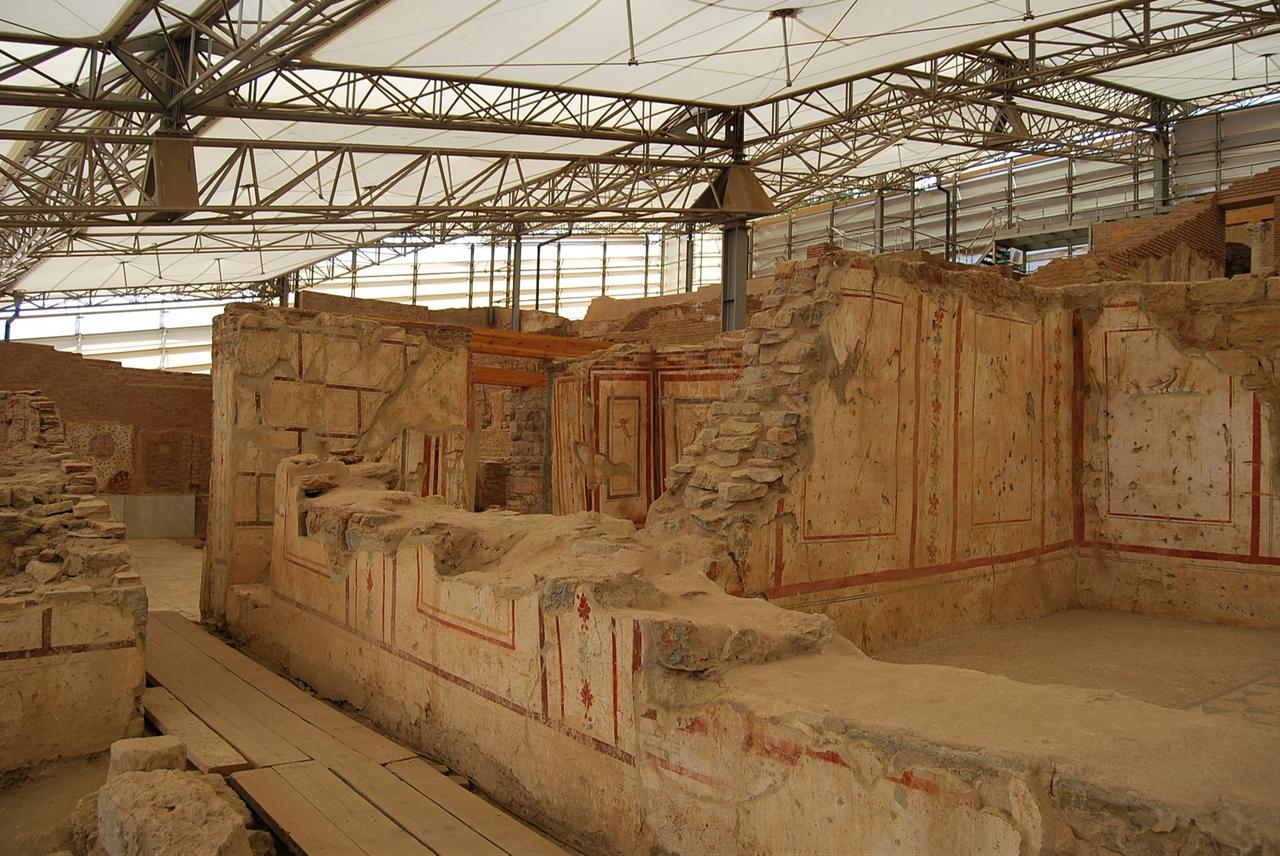A view of the Terrace Houses in Ephesus, Selcuk, Izmir, Türkiye. (Photo via Turkish Archaeological News)