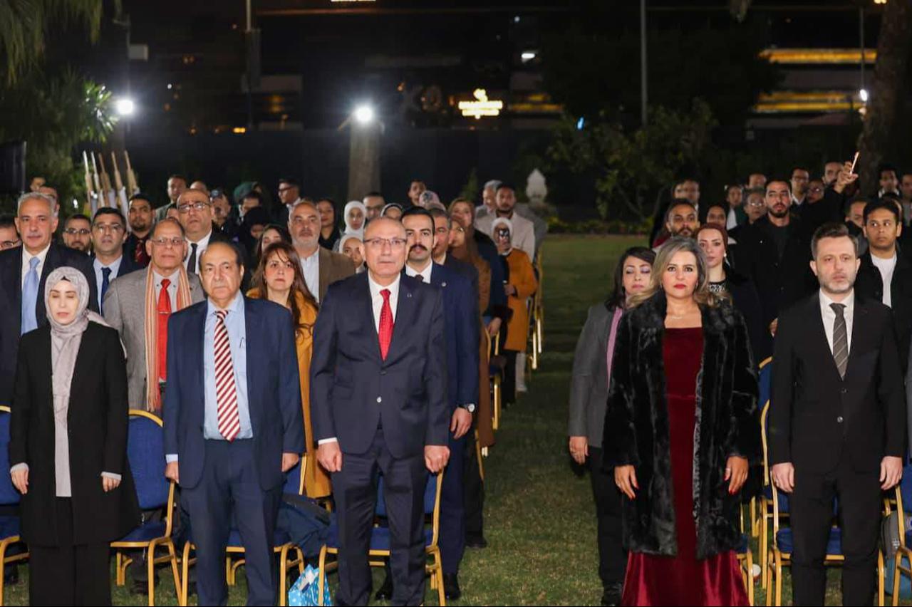 Mehmet Akif Ersoy, the author of Türkiye’s national anthem, the “Istiklal Marsi,” was commemorated at a ceremony held at the Embassy of Türkiye in Cairo on the 89th anniversary of his death, December 29, 2025. (AA Photo )