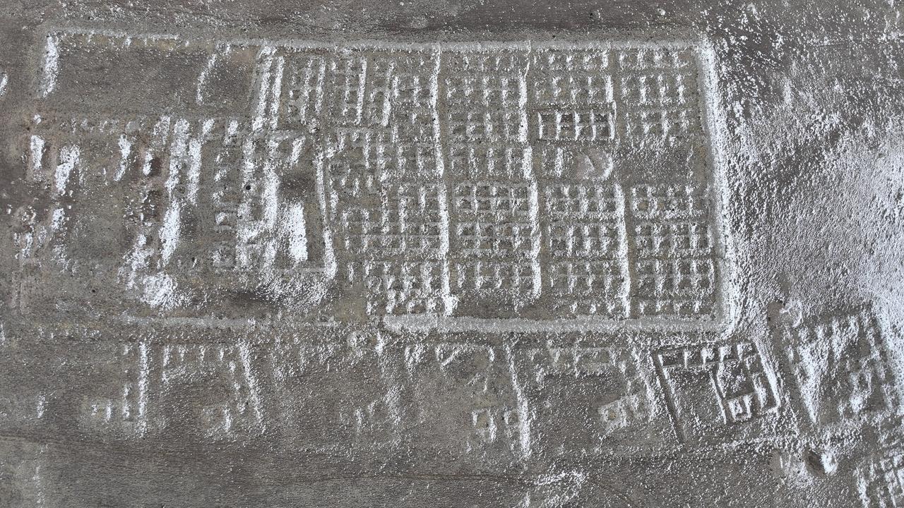 An aerial view of a Late Hittite city located on the summit of Gollu Dag in Nigde, central Türkiye, Dec. 28, 2025. (AA Photo)