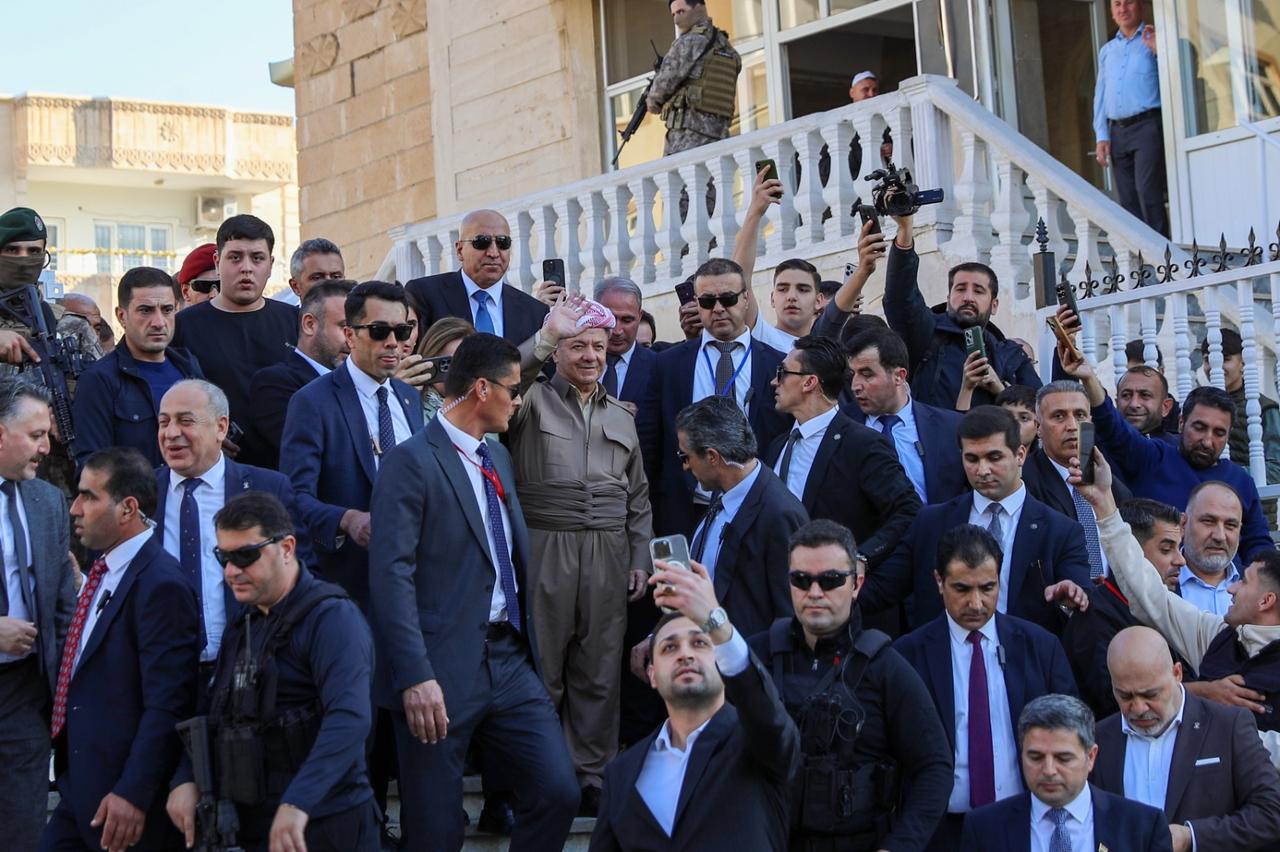 Masoud Barzani in Cizre. Nov. 29, 2025 (AA Photo)