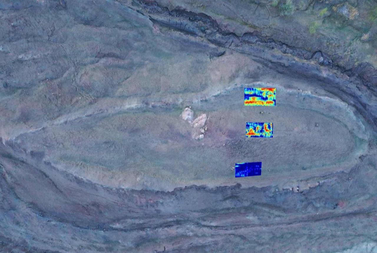 Preliminary results of the 2019 GPR scan at the Noah’s Ark site, Mount Agri, Türkiye. (Photo via Noah’s Ark Scans)