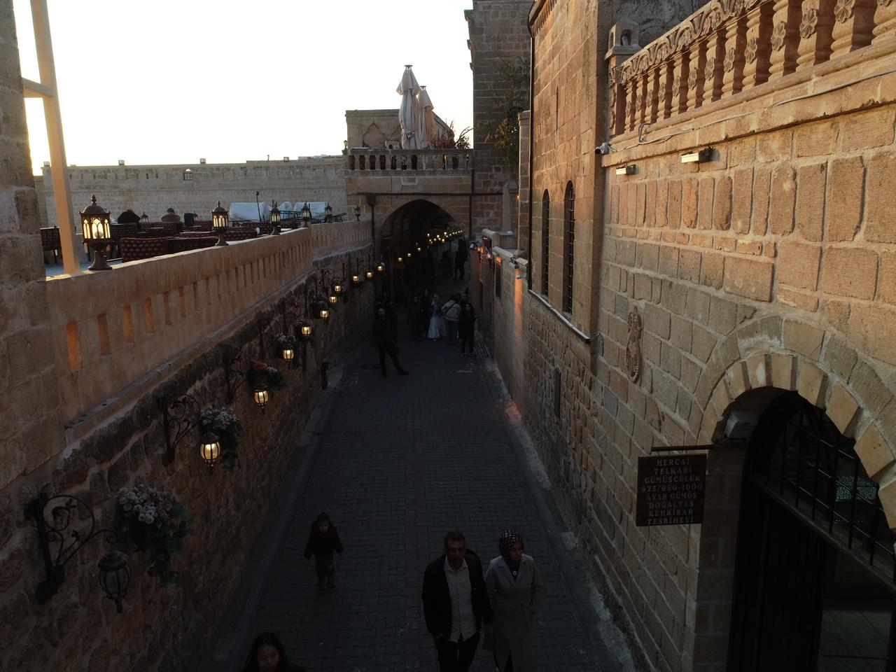 An aerial view shows the historic stone houses, the remains of the Mor Sobo Cathedral that served as a metropolitan center for nine centuries, and the Meryem Ana Church built atop a 2,000-year-old monument in Midyat’s Anitli neighborhood, which was included in the UN World Tourism Organization’s “Best Tourism Villages 2025” list, in Mardin, Türkiye, Dec. 3, 2025. (AA Photo)