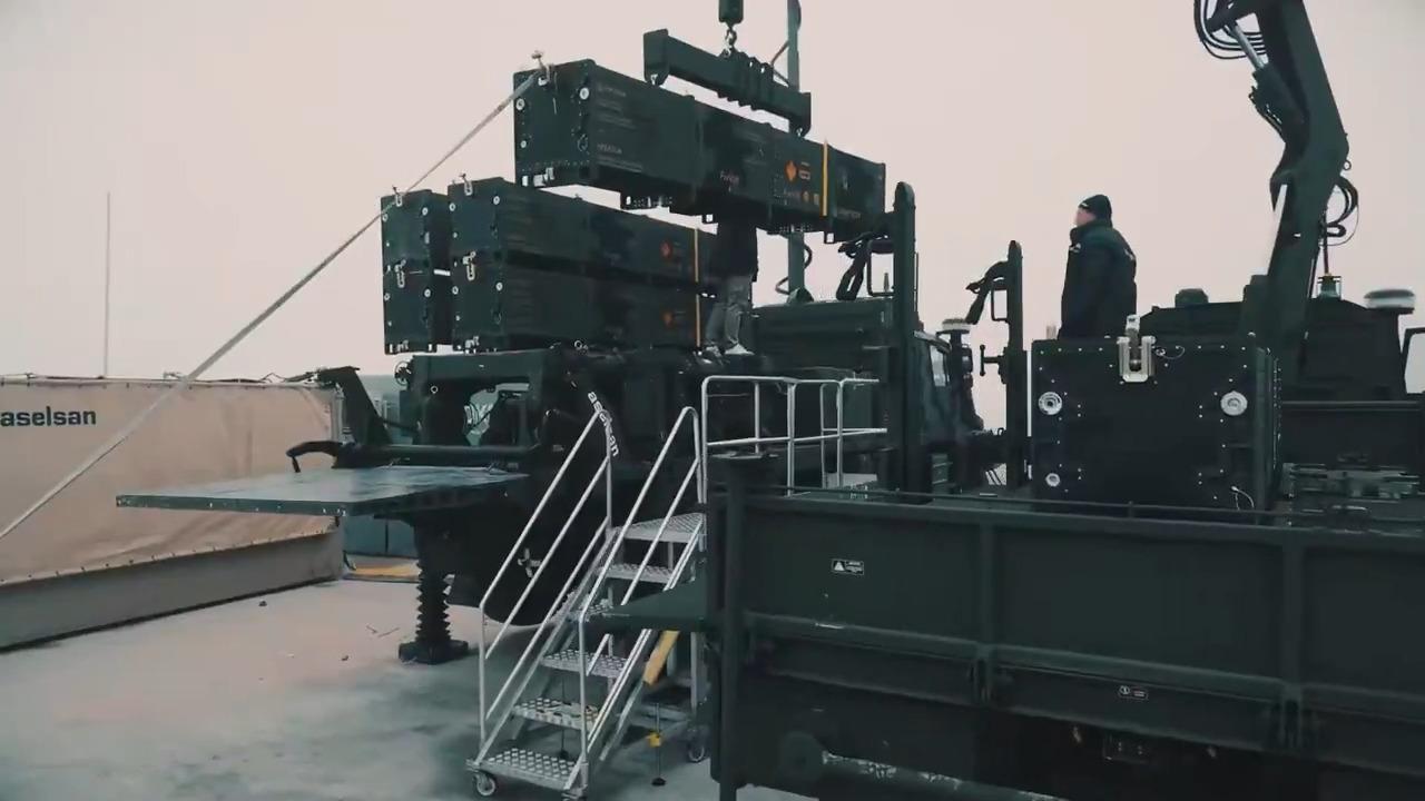 Hisar-A, a low-altitude air defense system of Türkiye, during a missile test at an undisclosed location and time. (Photo via X/@halukgorgun)