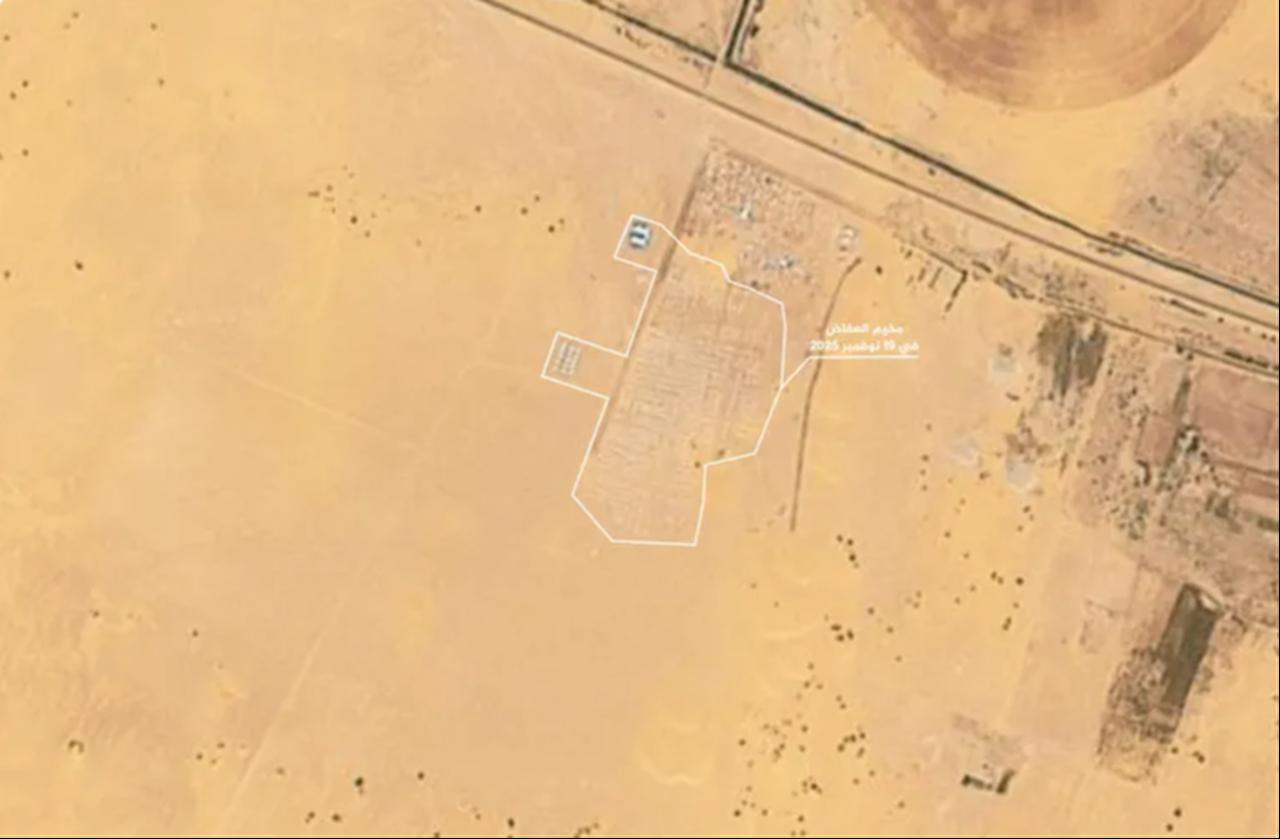 Image of the Al-Affad camp in Sudan’s Northern State on Dec. 29 (Photo via Al Jazeera using Planet Labs PBC)