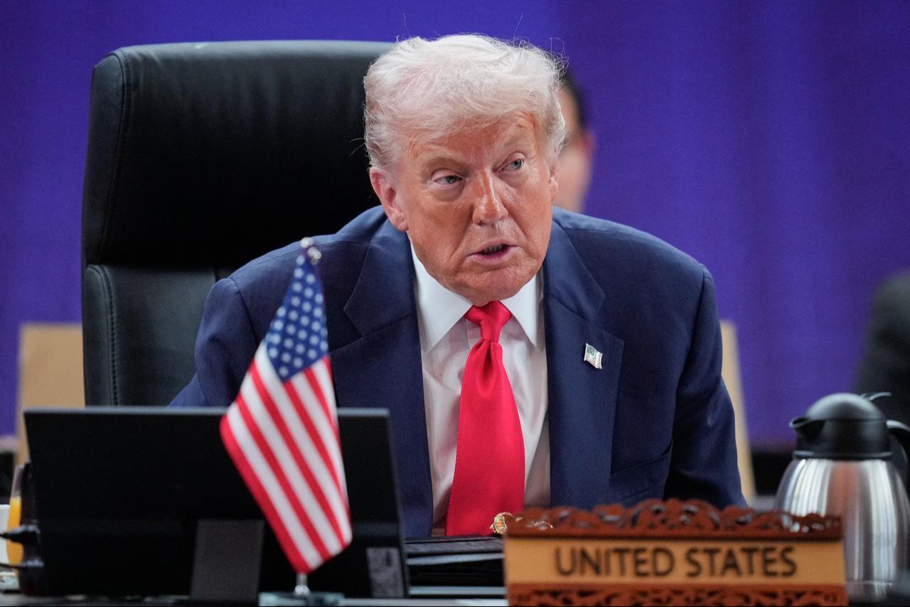 US President Donald Trump speaks during the 13th ASEAN - United States Summit as part of the 47th Association of Southeast Asian Nations (ASEAN) Summit in Kuala Lumpur, Malaysia on Oct. 26, 2025. (AFP Photo)