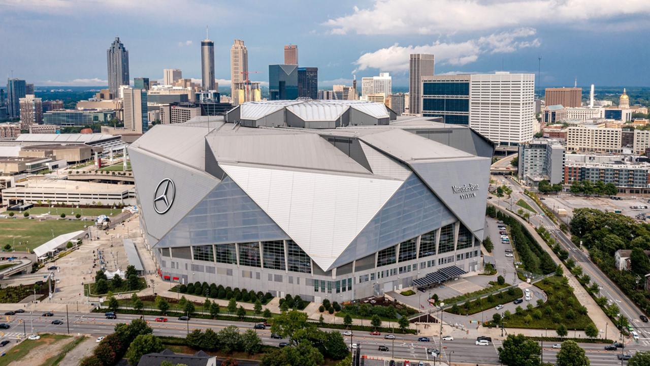 Home of the Atlanta Falcons, Mercedes-Benz Stadium in Atlanta, GA, accessed on Dec. 5, 2025. (Photo via Falcons)