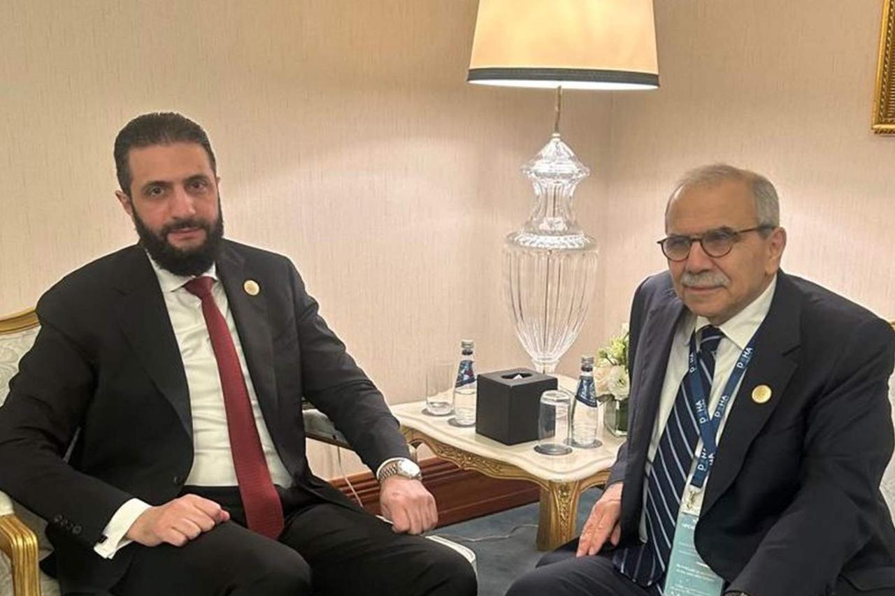 Syria’s Sharaa, Lebanon’s Salam meet in Doha to boost ties at global forum