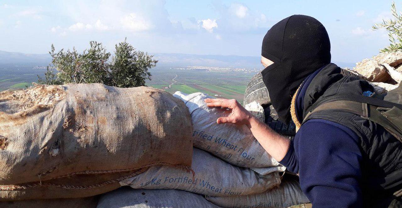 Syrian fighter Abu Omar Al-Ameriya, who took part in the Deterrence of Aggression operation in Syria. (Photo via Türkiye Today)