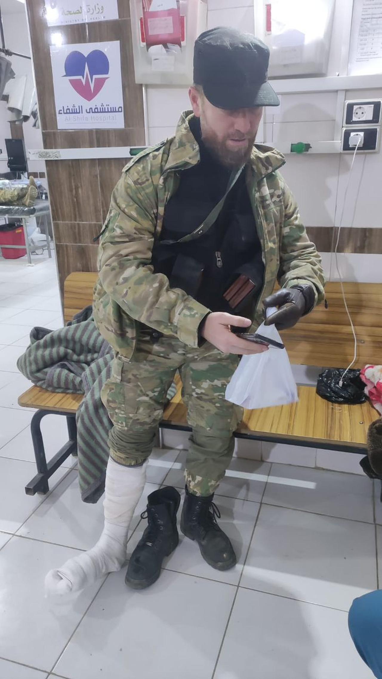 Syrian fighter Abu Omar Al-Ameriya, who took part in the Deterrence of Aggression operation in Syria. (Photo via Türkiye Today)