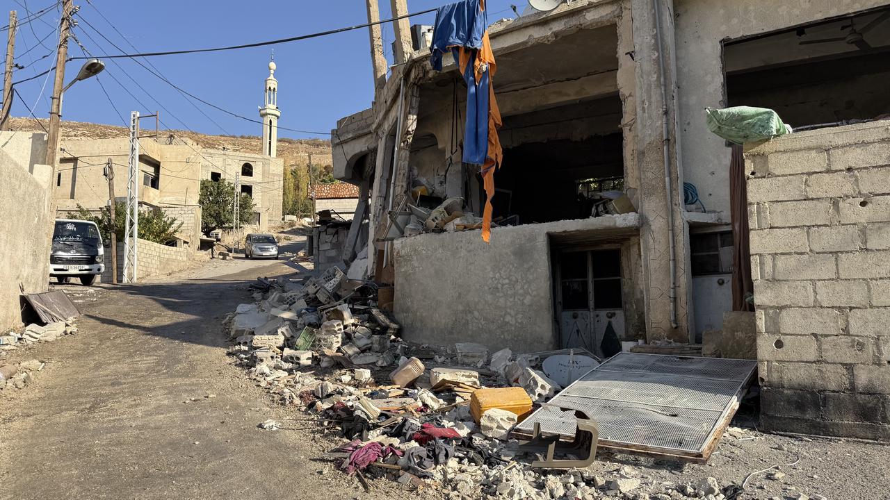 A view of the destruction and debris after a raid carried out by the Israeli army on the village of Beit Jin, located in the Qatana area of the Damascus countryside in southern Syria, Nov. 28, 2025. (AA Photo)