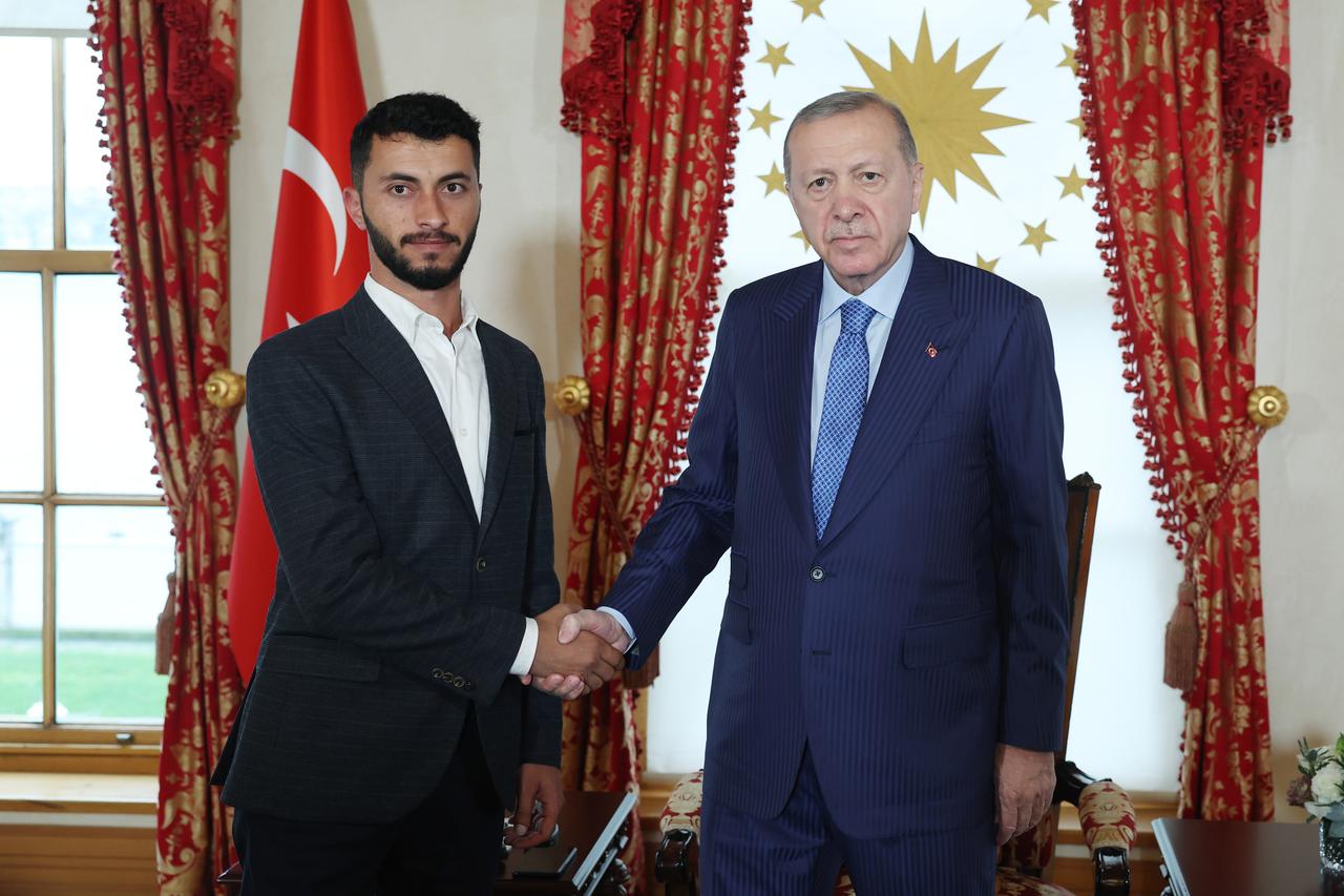 Erdogan meets 'No Other Land' co-director, calls film vital witness to Palestinian struggle